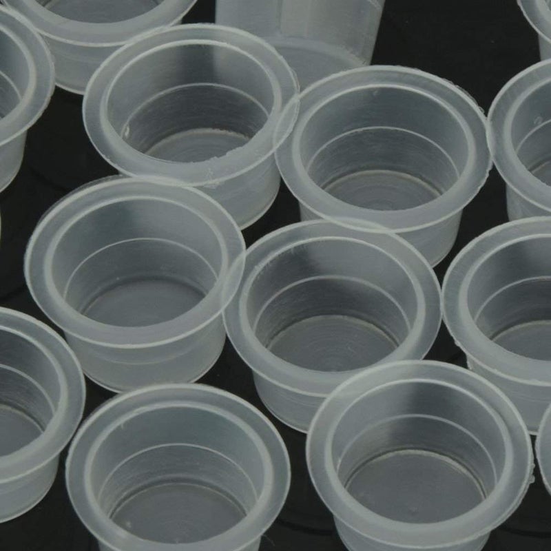 New Star Tattoo 200pcs Plastic Large Ink Pigment Cups #15 - Tattoo Ink Caps for Supplies - Image 3